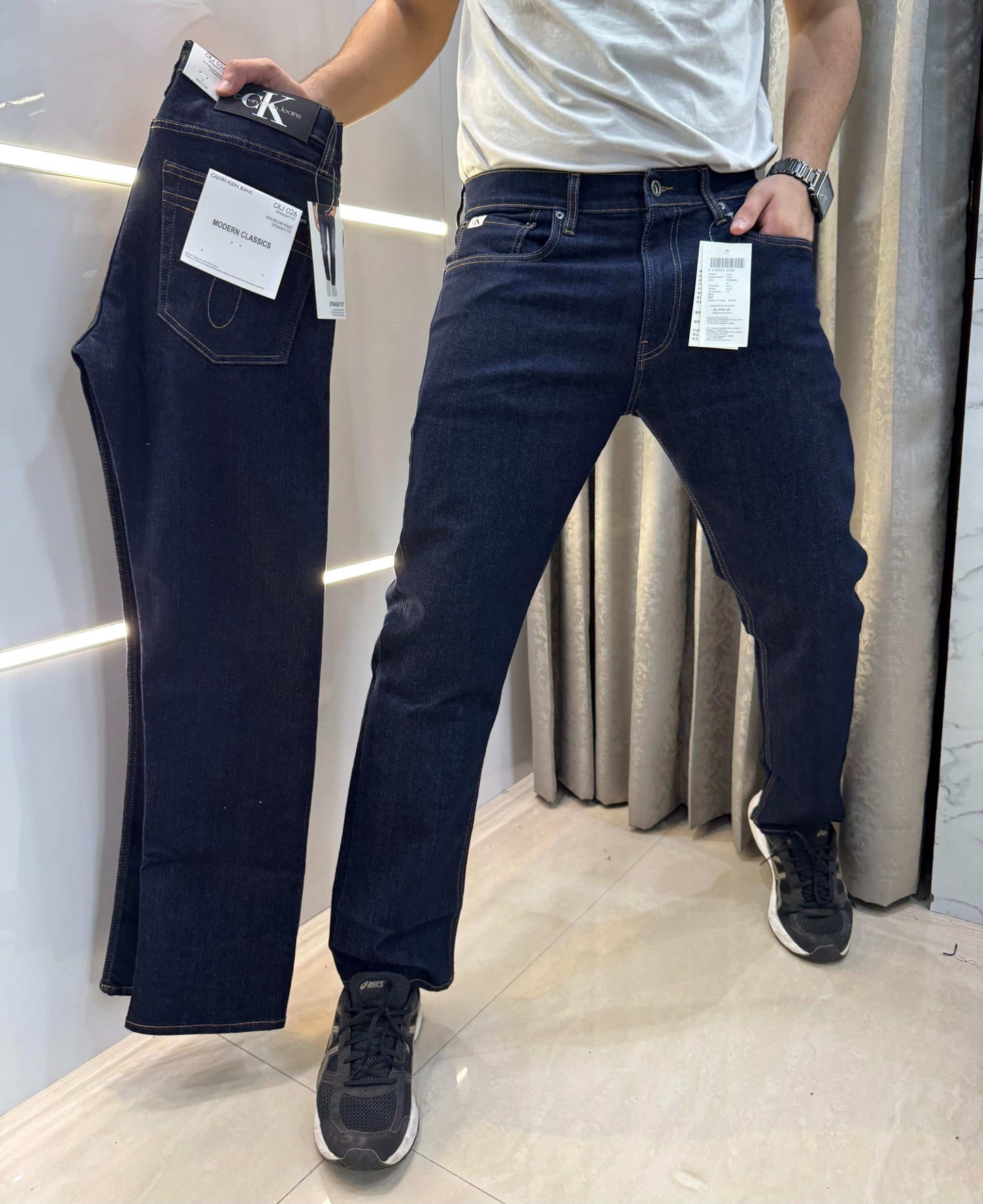Calvin Klein Navy Raw Wash Premium Classic Denin