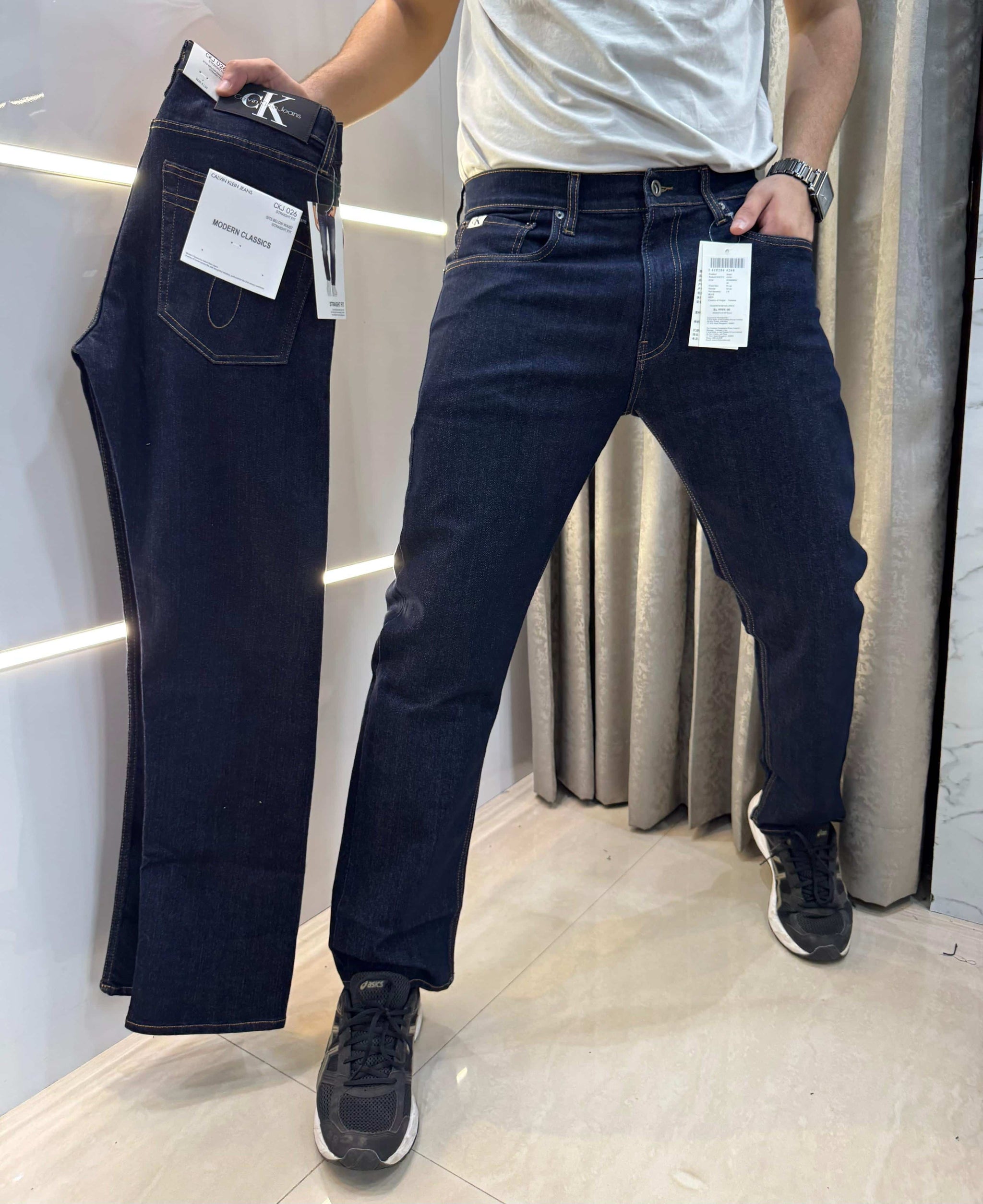 Calvin Klein Navy Raw Wash Premium Classic Denin