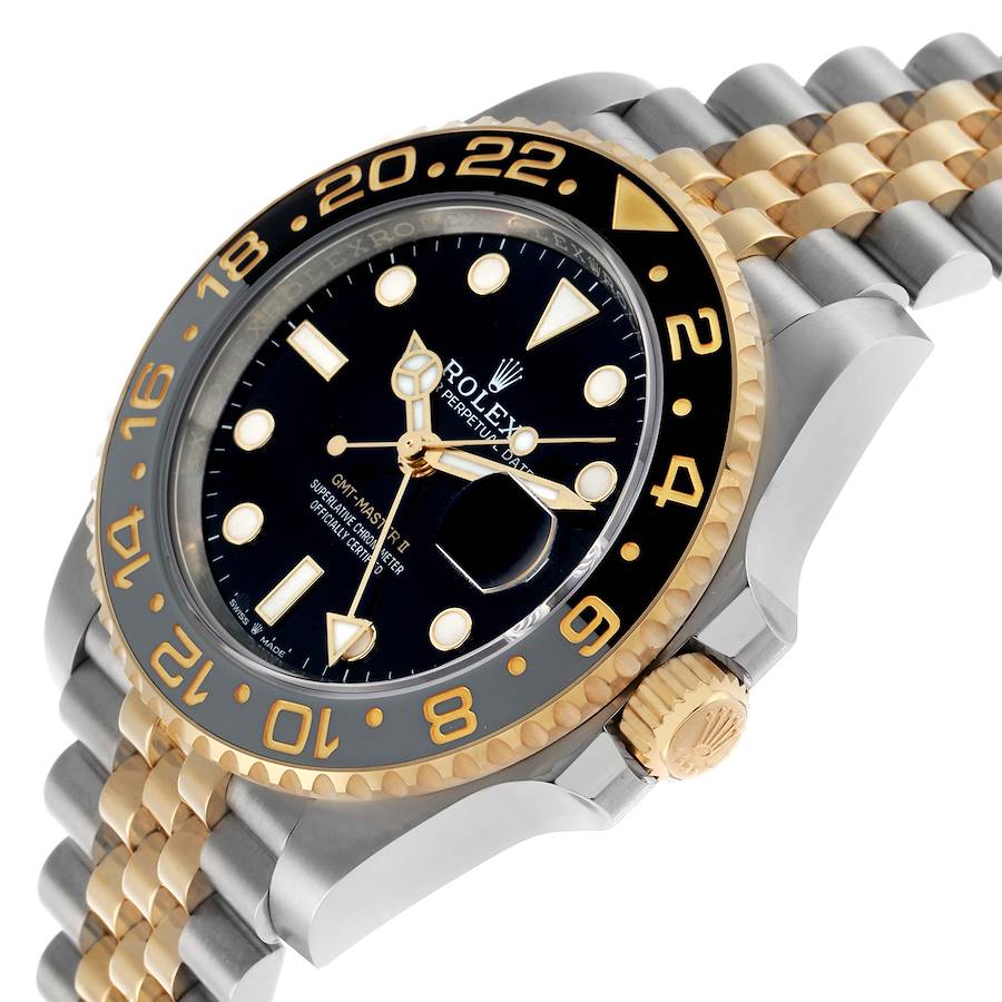 Role_x GMT Master II Zombie Black Grey Steel Yellow Gold Watch Two-tone Luxury Edition Premium Quality royalwatchstore.in