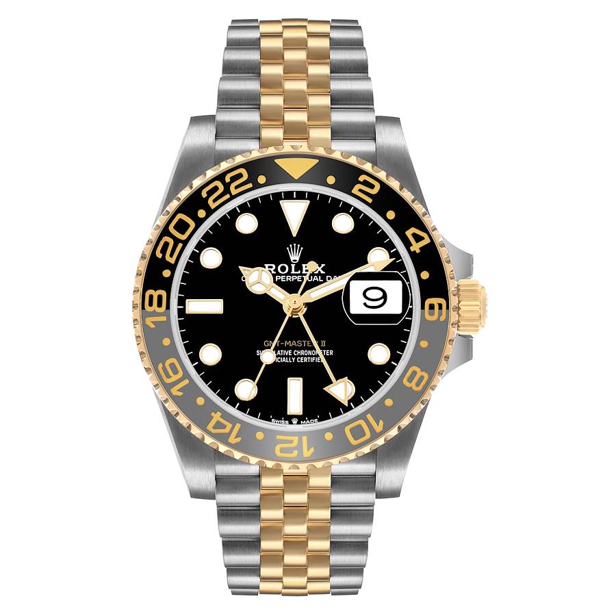 Role_x GMT Master II Zombie Black Grey Steel Yellow Gold Watch Two-tone Luxury Edition Premium Quality royalwatchstore.in