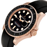 Role_x Yatch Master Rose Gold Oysterflex Black Mint Mens Watch Luxury Edition Premium Quality RoyalWatchStore.in