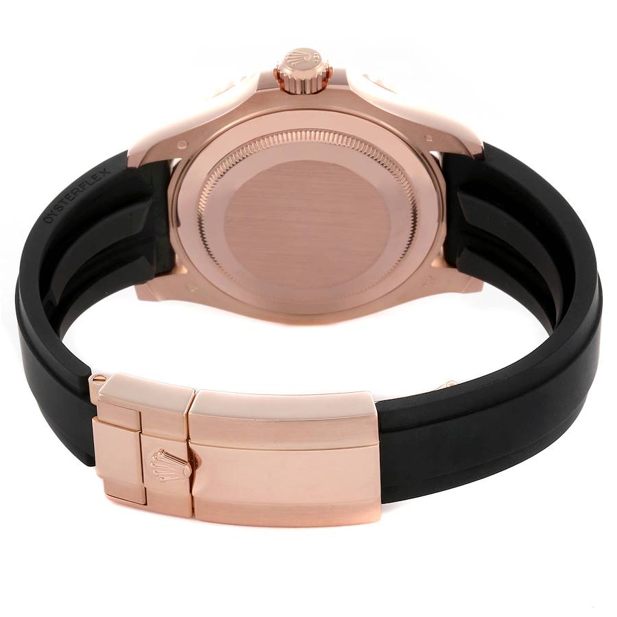 Role_x Yatch Master Rose Gold Oysterflex Black Mint Mens Watch Luxury Edition Premium Quality RoyalWatchStore.in